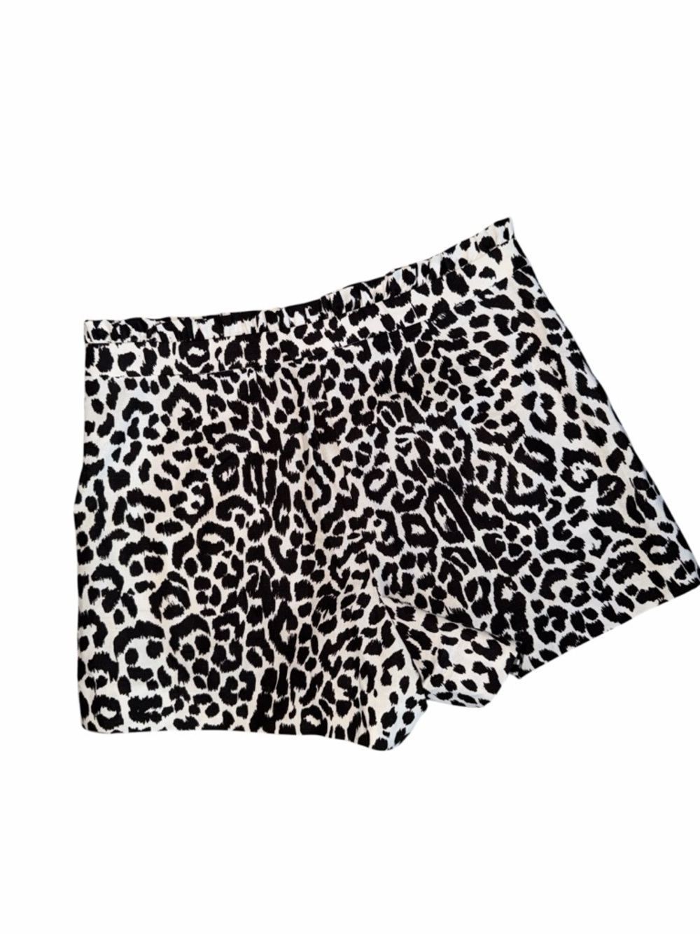 J.Crew Women's Black and White Animal Print Linen Blend Shorts Size 6 - Picture 5 of 10